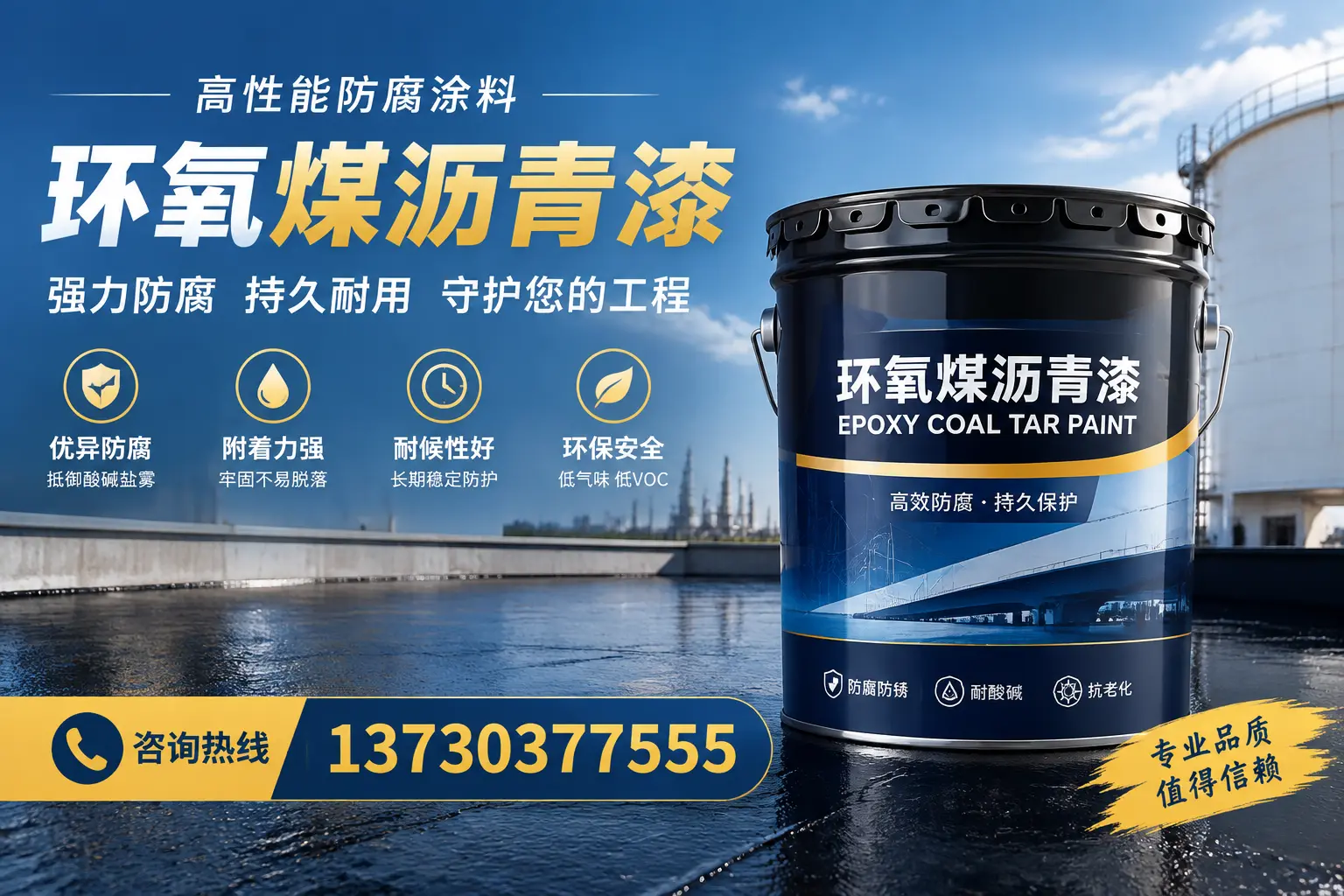 环氧煤沥青漆的耐久性分析，适合永吉的使用场景